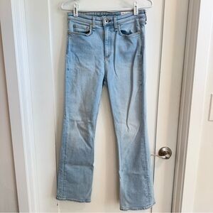 Rag & Bone Nina High Rise Ankle Flare Jeans in Sunset Light Wash sz 27